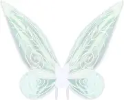 White Fairy Wings, Butterfly Fairy Wings Sparkling Sheer Wings for Adults Birthd