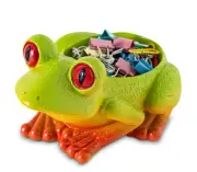 Frog Paper Clip Holder For Desk Cute Paperclip Holder Paper Clip Dispenser, P...