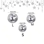 10Pc Mini Mirror Disco Ball Stage Light Reflective Rotating Bright Silver Glass