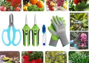 5 pcs set Garden Pruning Shears Garden Scissors Herb Scissors Florist Scissors F