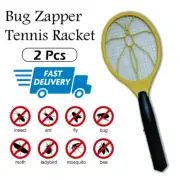 2pcs Easy Use Electronic Fly Swatter Mosquito Bug Insect Kill Zapper Racket Safe