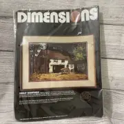 Dimensions Crewel Kit Opened "Sunlit Barnyard" Everything Included 18x12" NICE