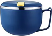 Ramen Bowl, 900 ml Ramen Bowl, Instant, Double Insulated Sealed Pasta Bowl, Stainless Steel, Instant Noodles Bowl with Lid, for Instant Noodles, Lunch, Bento