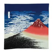 Musubi 68 The Red Fuji Hokusai Chirimen Furoshiki Wrapping Cloth