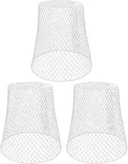 VANZACK 3pcs Reusable Iron Wire Basket Sturdy Mesh Plant Protector for Flowerpots Breathable Design for Home Storage and Outdoor Use Lightweight and Durable Iron Construction