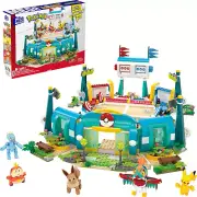 Pokémon Building Toys Set Training Stadium with 1101 Pieces, 5 Poseable Characte