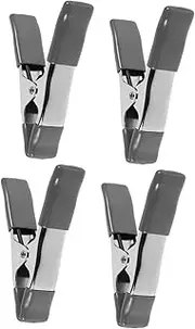 FELTECHELECTR 4pcs Spring Clip Spring Clips Clamps for Woodworking Backdrop Clamps Light Grey Pvc