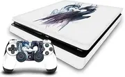 Official Jonas JoJoesArt Jdicke Yin and Yang Dragons Art Mix Vinyl Sticker Gaming Skin Decal Cover Compatible with Sony PlayStation 4 PS4 Slim Console and DualShock 4 Controller
