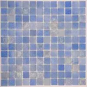 Glass Mosaic Tile Sample –Scottish Winter Blues 300x300mm (1 Sheet) (Sample) (Sample)
