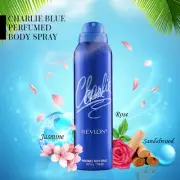 Revlon Charlie Blue Perfumed Body Spray (150ml) ( pack of 2 )