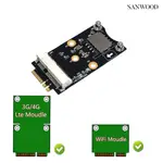 ♞【森森數位】MINI PCI-E轉M.2（NGFF）KEY AE適配器 帶SIM卡卡槽 支持MICRO/NANO SI