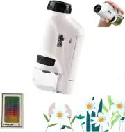 Mini Microscope for Kids,The Marvin Scope for Educational Science with LED Light