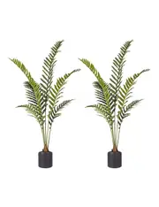 SOGA 2X 150cm Artificial Green Rogue Hares Foot Fern Tree Fake Tropical Indoor Plant Home Office Decor