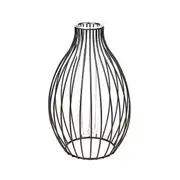 Flower Vases Decoration Home Glass Iron Art Frame Flowers Vase Retro Nordic Styles Vases Home Metal Plant Holder Decor