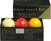 Aramith 61.5 mm Super Aramith Pro Cup Carom Billiard/Pool Balls, Complete Set