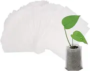 Augshy Nursery Growing Bags - 400pcs Fabric Plant Pots, Non-Woven Grow Bags for Seeding, Starter Seedling Plants, Home Garden, Outdoor, Greenhouse