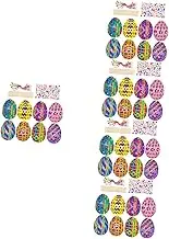 HOMOBABE 5sets Easter Scratch Decoration Craft for Boy Girl for Parties and Family Activities Engaging Hands Fun -Shaped Scratch Papers