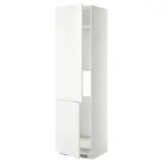 METOD high cab f fridge/freezer w 2 doors, white/Ringhult white, 60x60x220 cm