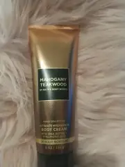 Bath and Body Works Men's Collection MAHOGANY TEAKWOOD Body Cream 8 oz A2
