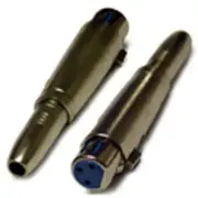 2pcs 3Pin XLR F to 1/4" 6.35mm TRS F Plug Connector Gender Adapter, SC45
