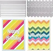 GLOBLELAND Rectangular Strips Cutting Dies for Card Making Frame Background Cut Die for DIY Scrapbooking Journal Embossing Paper Craft Decor