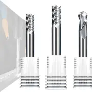Cermet 2/4 Flute Spiral End Mills D1 - D16 HRC75° Milling Cutter CNC Router Bit