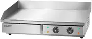 Devanti BBQ Grill, 4400W Electric Griddle Oil Heater Frying Pan Hot Plate Frypan Home Kitchen Restaurant Appliances Countertop, Double Zones Cooking Stainless Steel Portable Silver