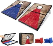 NZQXJXZ Cornhole Game Set with Bean Bags