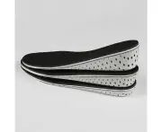 Unisex Insole Heel Lift Insert Shoe Pad Height Increase Cushion Elevator-3.3cm-Black