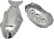 Grilled Fish Plate, Aluminium Fish Bowl, Metal Serving Trays, Thai Style Fish Plate, for Outdoor Courtyard and Indoor Kitchen