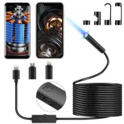 7.9mm Borescope Camera IP67 Waterproof, 1920P HD Inspection Camera with 6 LED...