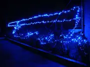 75m 700 LED Christmas Fairy Light Clear String Blue