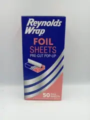Reynolds Wrap Foil Sheets Pre-Cut Pop Up 50 Count 14 in x 10.25 in.......6