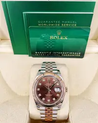 在飛比找Yahoo!奇摩拍賣優惠-【現貨】 ROLEX 勞力士 126331G 巧克力面 21