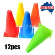 12X 9in Agility Cone Marker Sports Training Safety Cones Markers Football Soccer