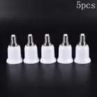 5pcs E14 to E27 Base Screw Light Lamp Bulb Holder Adapter Socket Converter A@jx