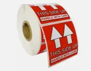 Pre-Printed THIS SIDE UP Labels/Stickers 2" x 2" - (1) Roll of 500