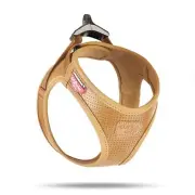 Curli Apple Leather Clasp Harness Brown Large