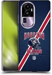 Head Case Designs Officially Licensed NFL Football Stripes Houston Texans Logo Art Soft Gel Case Compatible with Oppo Reno10 Pro+