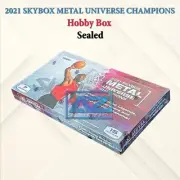 2021 Upper Deck Skybox Metal Universe Champions Hobby Box Multisport 15 Packets