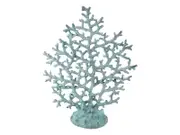 34cm Blue & White Coral Decor Piece - Ocean-Inspired Home Décor