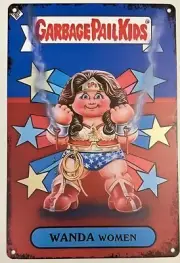 Garbage Pail Kids Wanda Woman Wall Art 8 X 12 Aluminum Sign