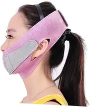 PACKOVE 1Pc Pink Face Lifting Mask Strap Thin Masseter Chin Support for Slimming Face and Reducing Double Chin Comfortable Elastic Design for Sleeping and Snoring