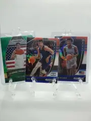 2020 Prizm draft Green Prizm Lamelo Ball, RWB Prizm James Wiseman and RWB...