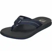 REEF- Element Men's Size 12-Deep Sea Gray-Blue-Bottle Opener Flip Flops-New!