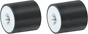 uxcell 2Pcs 20 x 20mm M5 Thread Female Rubber Mounts, Vibration Isolators, Replaces Anti Vibration Pads Flat Silent Block Base Block