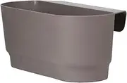 ＡＷＨＡＯ Railing Planter with Drainage for Balcony and Patio Use, Gray, 39.5cmx18cm