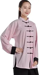 [ZKQP] Women Cotton Linen Tai Chi Uniforms, Kung Fu Clothing Morning Exercise Uniform Martial Arts Wear