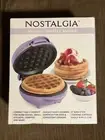 Nostalgia My Mini Waffle Maker 5” Non Stick Surface “Purple” **Factory Sealed**