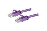 StarTech.com 1.5m CAT6 Ethernet Cable - Purple Snagless Gigabit - 100W PoE UTP 650MHz Category 6 Patch Cord UL Certified Wiring/TIA - 1.5m Purple & -